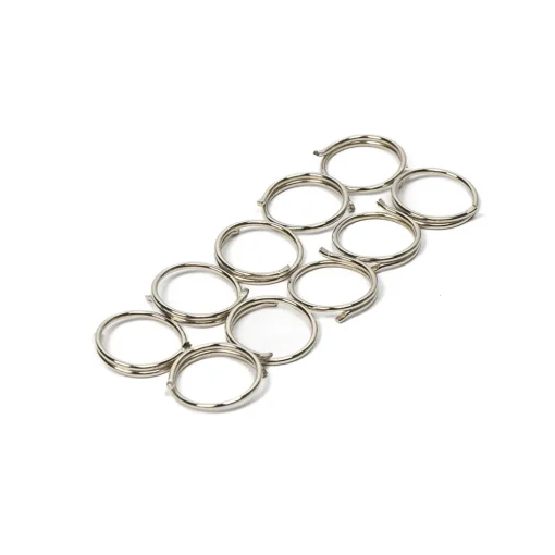 Conjunto de 10 argolas niqueladas prateadas