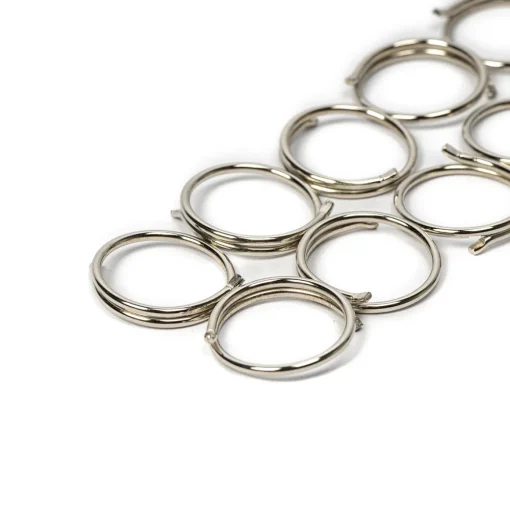 Conjunto de 10 argolas niqueladas prateadas