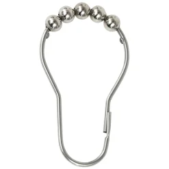 Conjunto de 12 argolas para duche em aço inoxidável