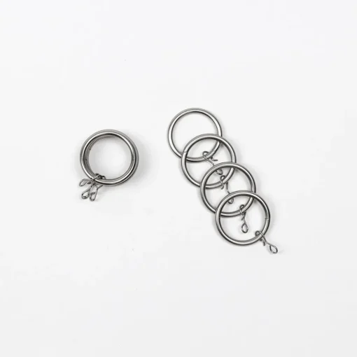 Conjunto de 8 argolas prateado d20cm