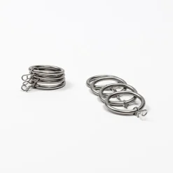 Conjunto de 8 argolas prateado d20cm