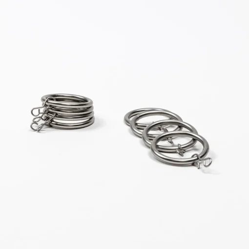 Conjunto de 8 argolas prateado d20cm