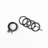 Conjunto de 8 argolas preto e prateado d20cm