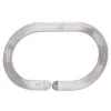 Conjunto de 12 argolas transparentes para duche