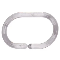 Conjunto de 12 argolas transparentes para duche