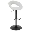 Conjunto de 2 bancos bar SASHA cinza 103cm