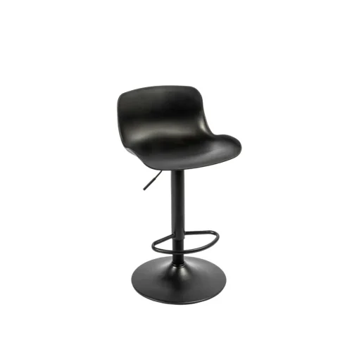 Conjunto de 2 bancos de bar SHELL regulável preto