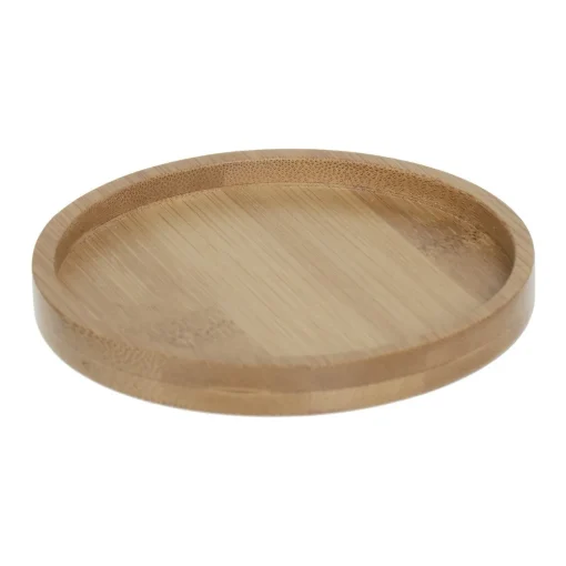 Conjunto de 6 bases em bambu para copos