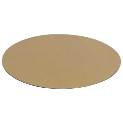 Conjunto de 6 bases pra copos AUTOMNE castanhas em aço