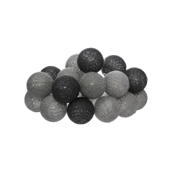 Conjunto de 16 bolas led tons cinza 3,5cm