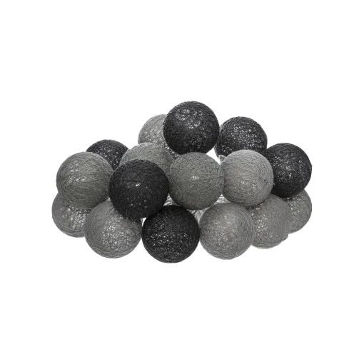 Conjunto de 16 bolas led tons cinza 3,5cm