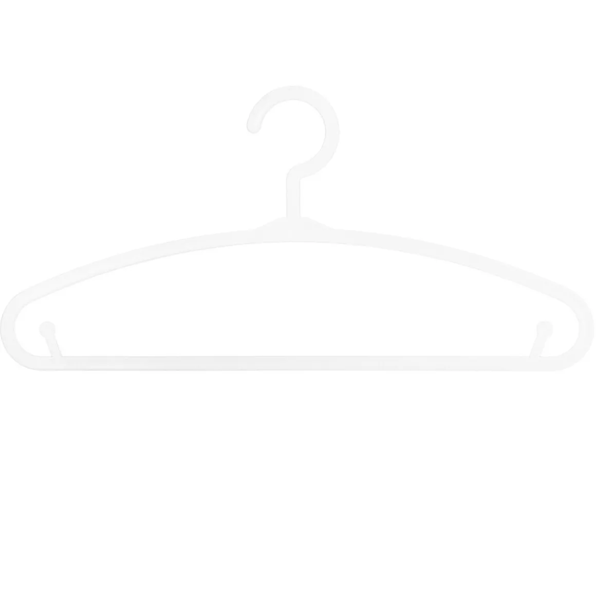 Conjunto de 6 cabides brancos