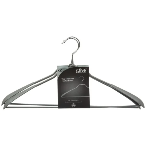 Conjunto de 2 cabides cinza