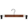 Conjunto de 2 cabides de madeira com pinças