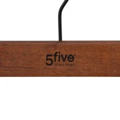 Conjunto de 2 cabides de madeira com pinças
