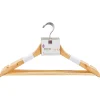 Conjunto de 8 cabides em madeira