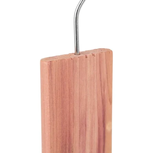 Conjunto de 2 cabides em madeira cedro anti traça