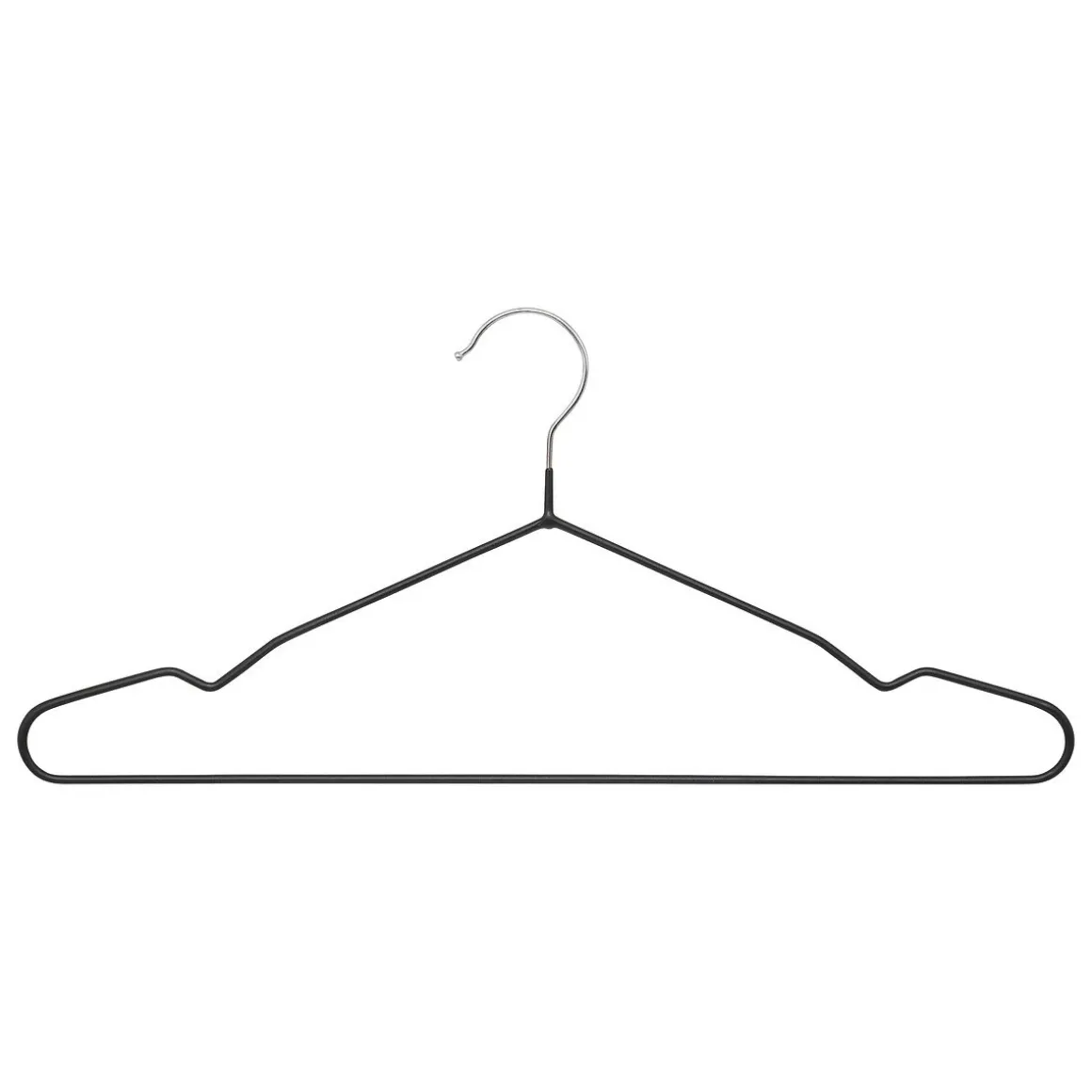 Conjunto De 5 Cabides Preto De Metal