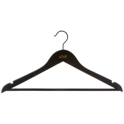 Conjunto de 3 cabides pretos antiderrapante