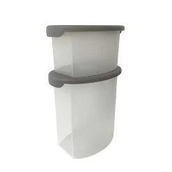 Conjunto de 2 caixas com tampa 0,5l/1l