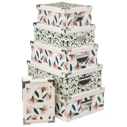 Conjunto de 6 caixas de arrumação COLLECTOR
