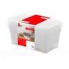 Conjunto de 6 caixas de arrumação transparente 6l