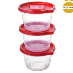 Conjunto de 3 caixas herméticas