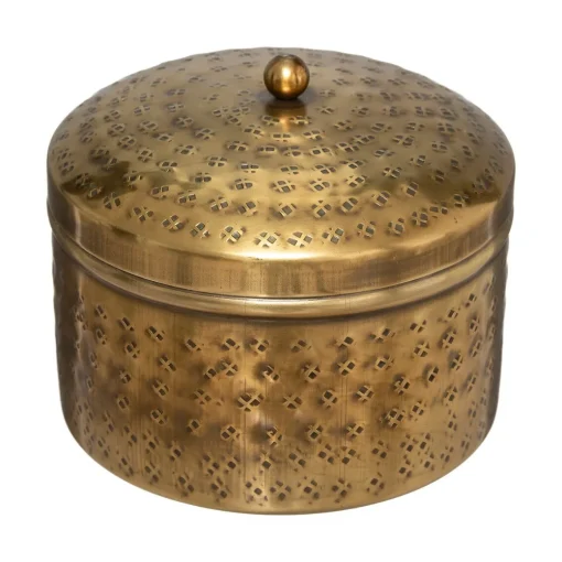 Conjunto de 2 caixas OASIS decorativas douradas