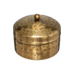 Conjunto de 2 caixas OASIS decorativas douradas