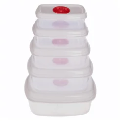Conjunto de 5 caixas para microondas