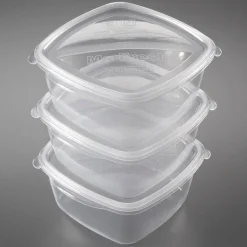 Conjunto de 3 caixas plásticas 1,2l
