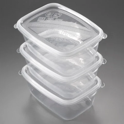 Conjunto de 3 caixas rectangulares 1,2l