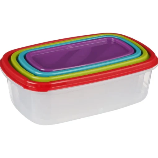 Conjunto de 4 caixas retangulares