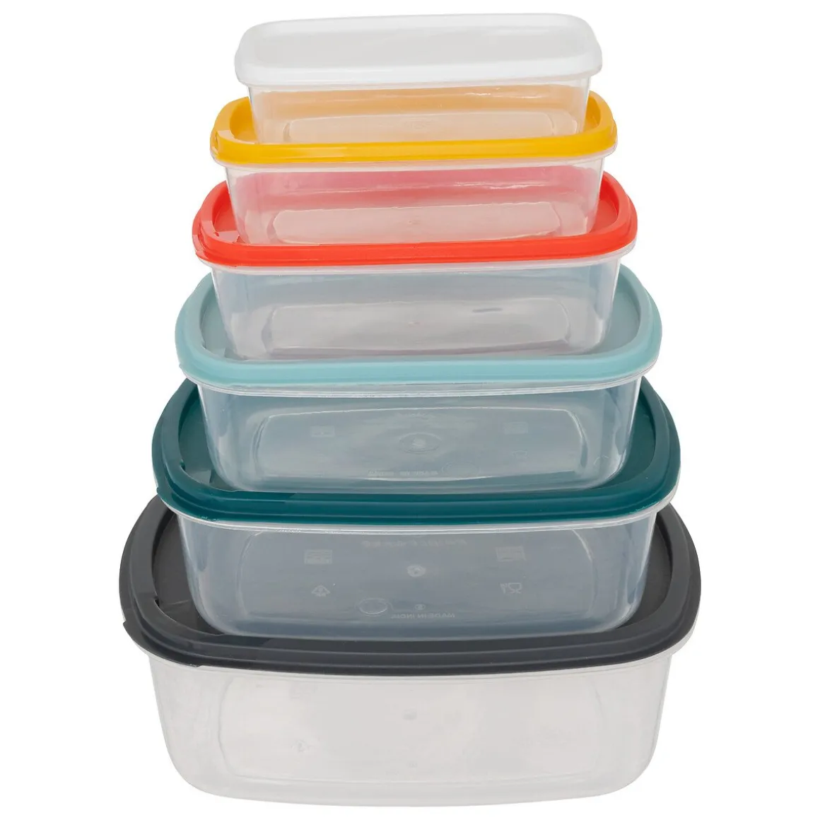 Conjunto de 6 caixas retangulares