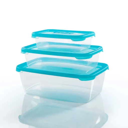 Conjunto de 3 caixas retangulares