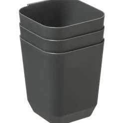 Conjunto de 3 caixas SOLUTIONS cinza escuro