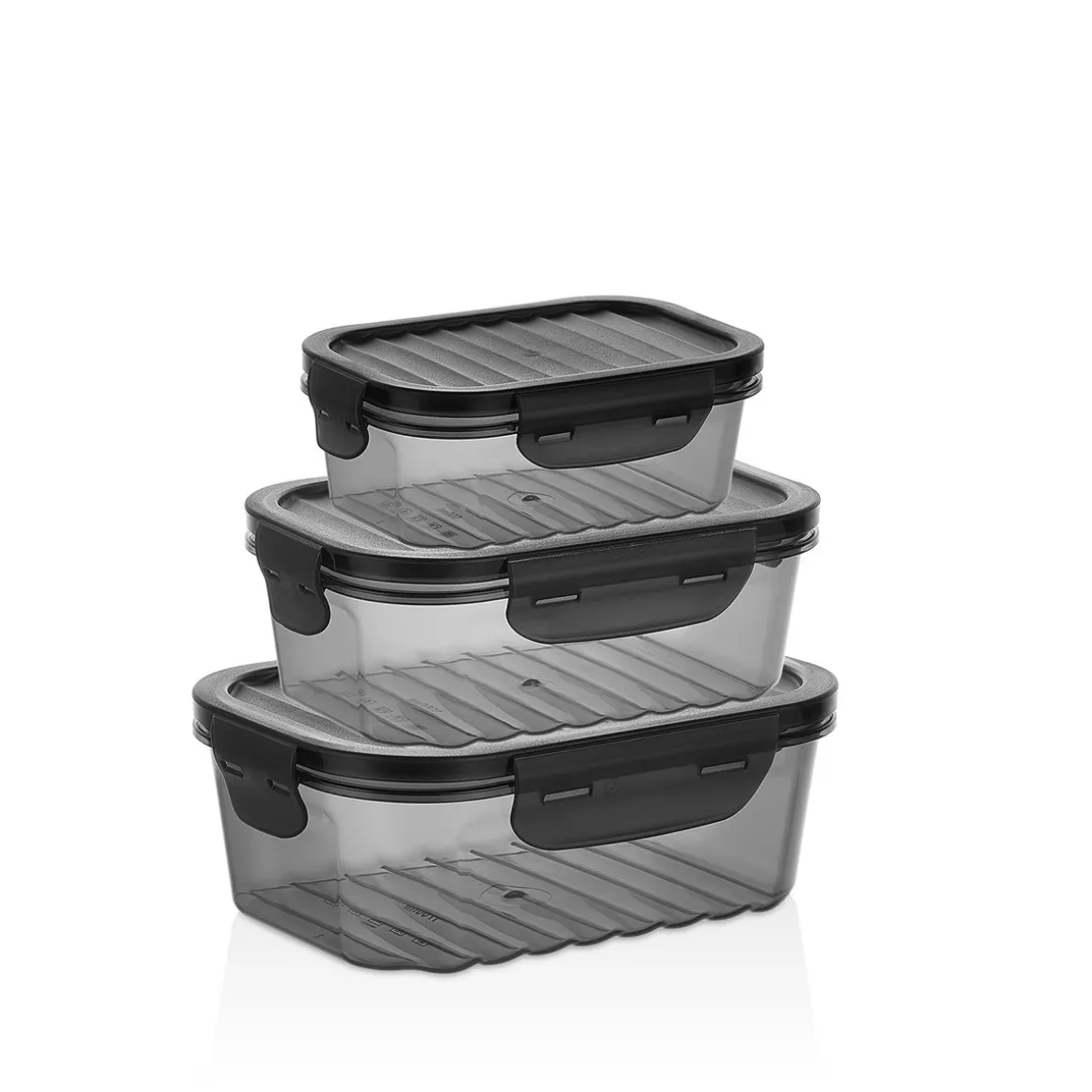 Conjunto de 3 caixas terméticas cinza
