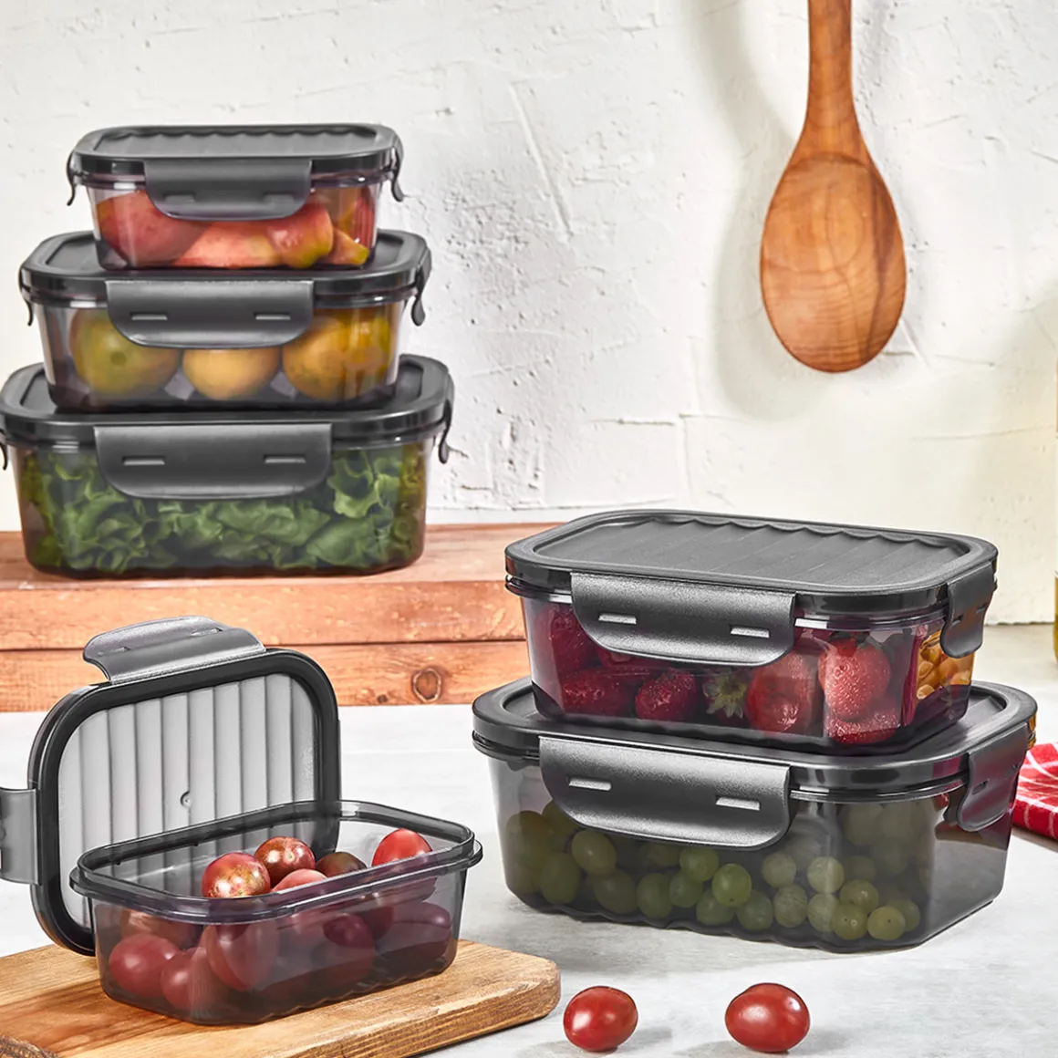 Conjunto de 3 caixas terméticas cinza