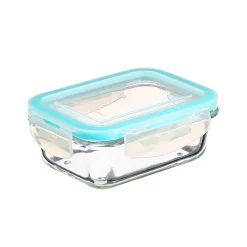Conjunto de 3 caixas vidro retangulares