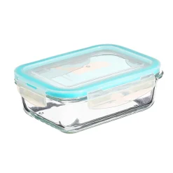 Conjunto de 3 caixas vidro retangulares