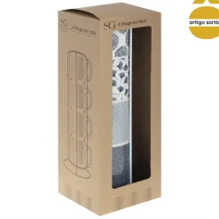 Conjunto de 4 canecas com suporte 26cl