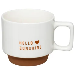 Conjunto de 4 canecas HELLO brancas 30cl