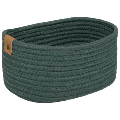 Conjunto de 3 cestos de arrumação verde DUO