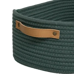 Conjunto de 3 cestos de arrumação verde DUO