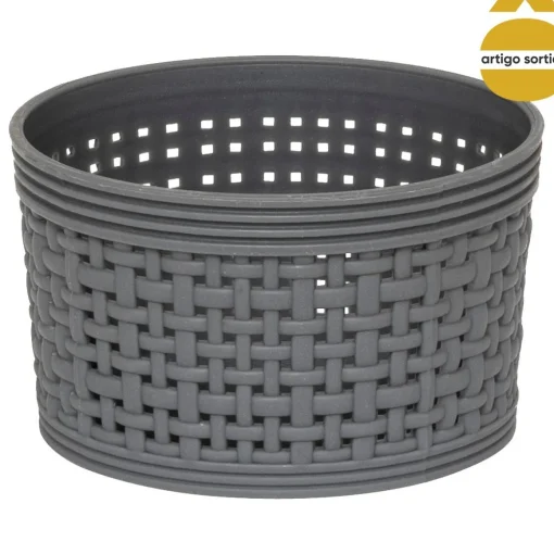 Conjunto de 10 cestos de arrumação crochê BOXY