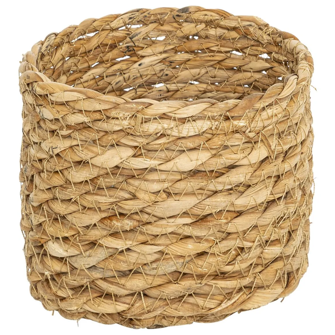 Conjunto de 9 cestos em ráfia bege LIT