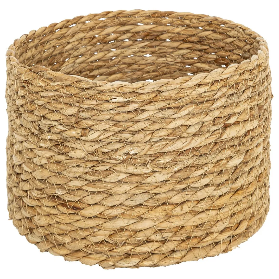 Conjunto de 9 cestos em ráfia bege LIT