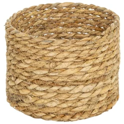 Conjunto de 9 cestos em ráfia bege LIT