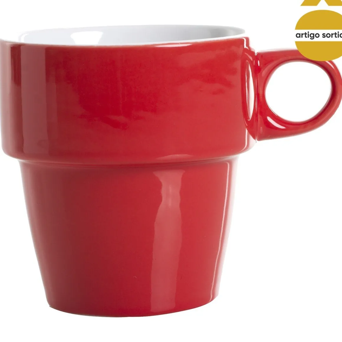 Conjunto de 6 chávenas coloridas