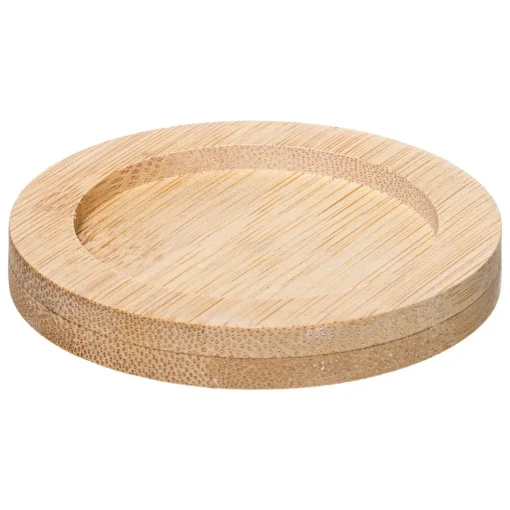 Conjunto de 4 chávenas de café com base de bambu